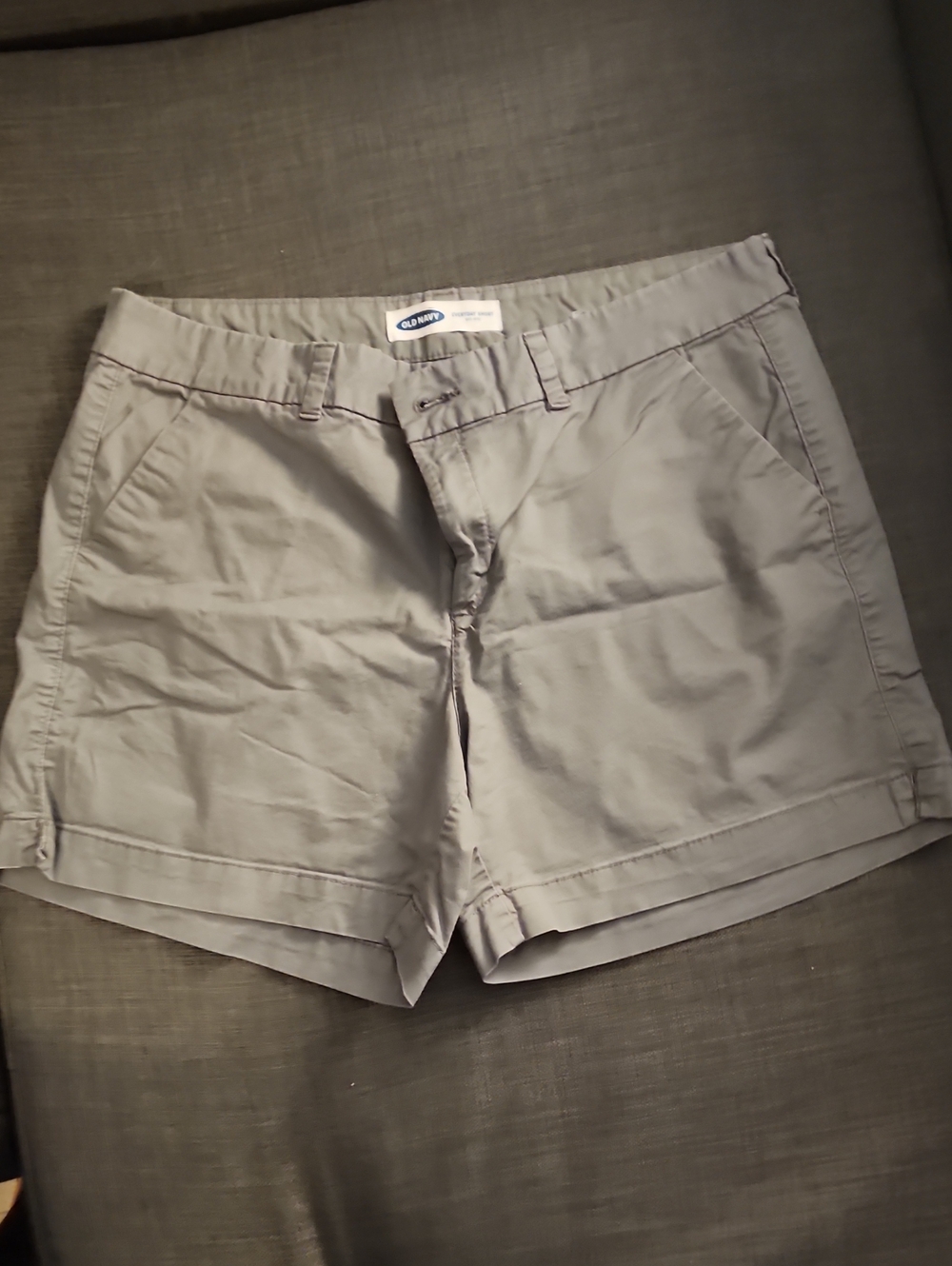 Old Navy Women's Light Gray Chino Bermuda Shorts